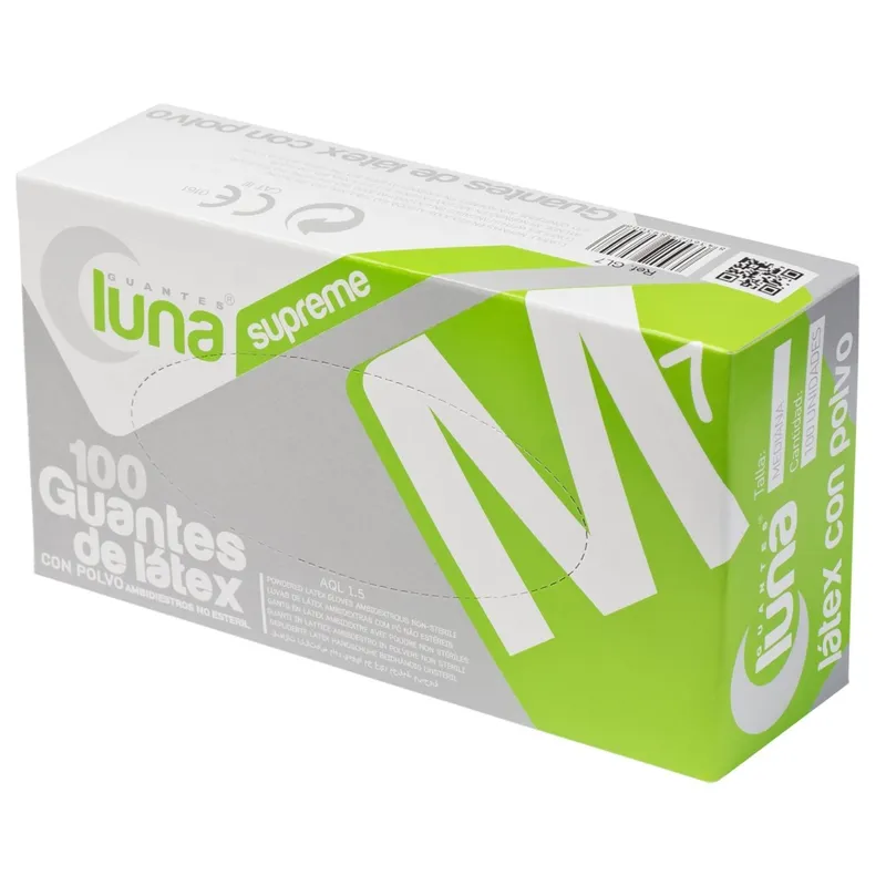 GUANTES DE LÁTEX CON POLVO - TALLA S