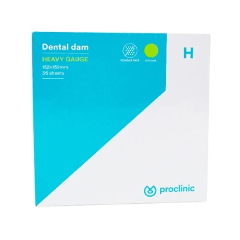 DIQUES DE GOMA PROCLINIC - MEDIOS AZULES