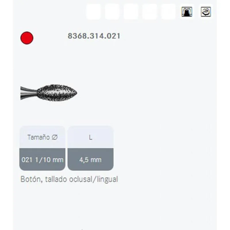 FRESAS DIAMANTE KOMET FG - 8368.314