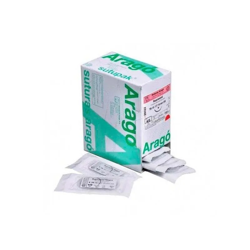 SUTURA NEGRA MULTIFILAMENTO NO ABSORBIBLE SEDA TB