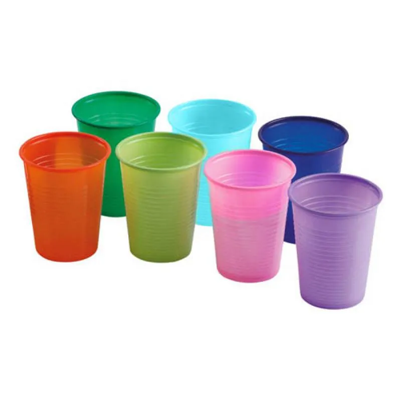 VASOS PLÁSTICO MONOART 200CC - AZUL CLARO